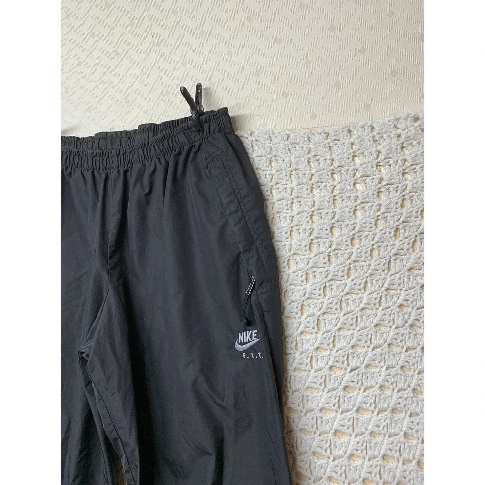 Vintage 90s Nike ACG Windbreaker‎ Track Pants Mens L Black Swoosh Zip Ankle